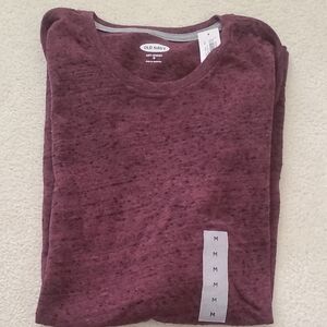 Old Navy Burgundy Crewneck Tee
